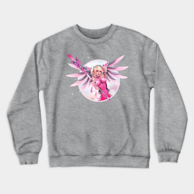 Sylvercy Pink Crewneck Sweatshirt by poolboy
